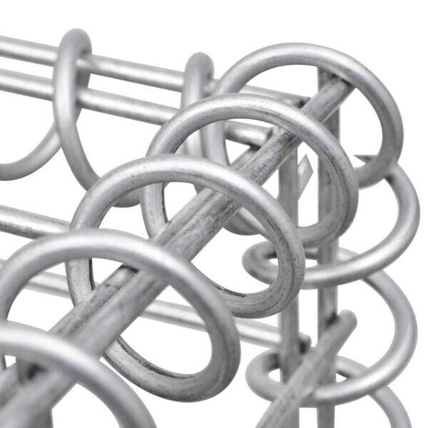 Gabionen-Hochbeet silber Stahl B/H/L: ca. 50x50x50 cm