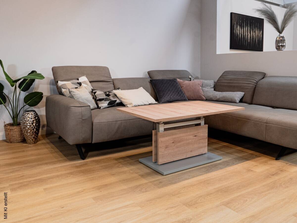 Couchtisch Eiche Nachbildung B/H/T: ca. 63x54x110 cm