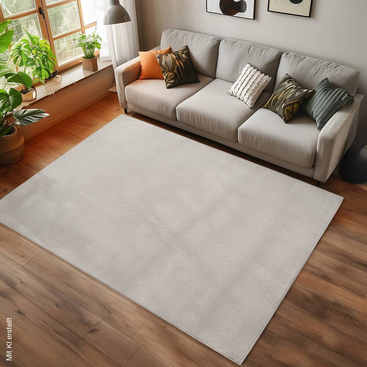 Ayyildiz Kurzflorteppich HELIX creme B/H/L: ca. 280x0,7x370 cm