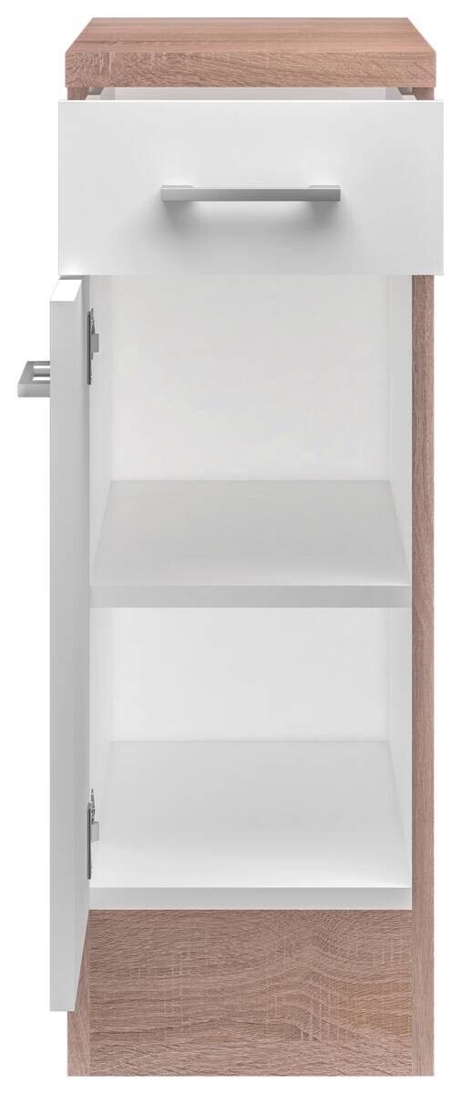 Unterschrank Samoa weiß Eiche Nachbildung B/H/T: ca. 30x85x60 cm