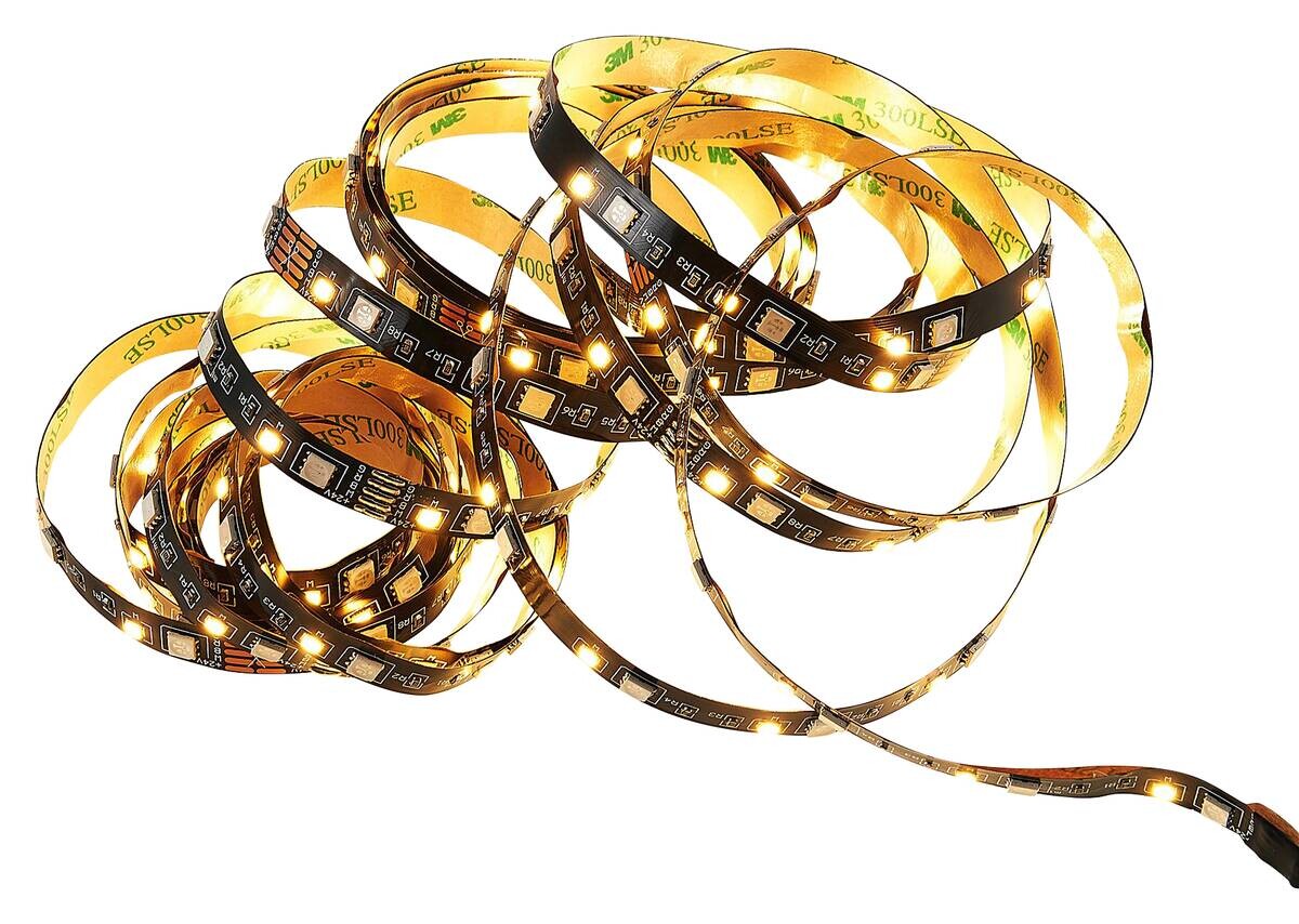 Lichtband schwarz Kunststoff B/L: ca. 1x500 cm