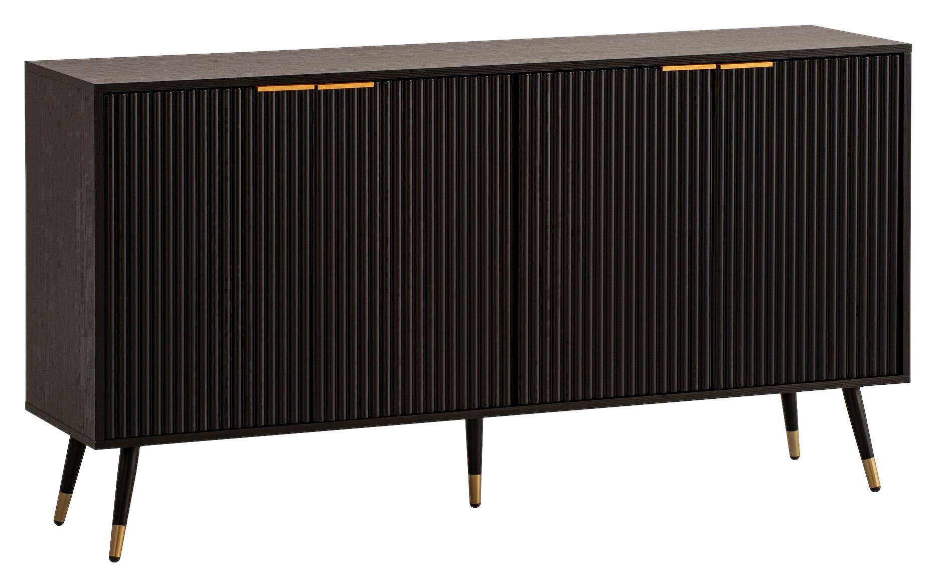 Sideboard schwarz B/H/T: ca. 150x81x39 cm