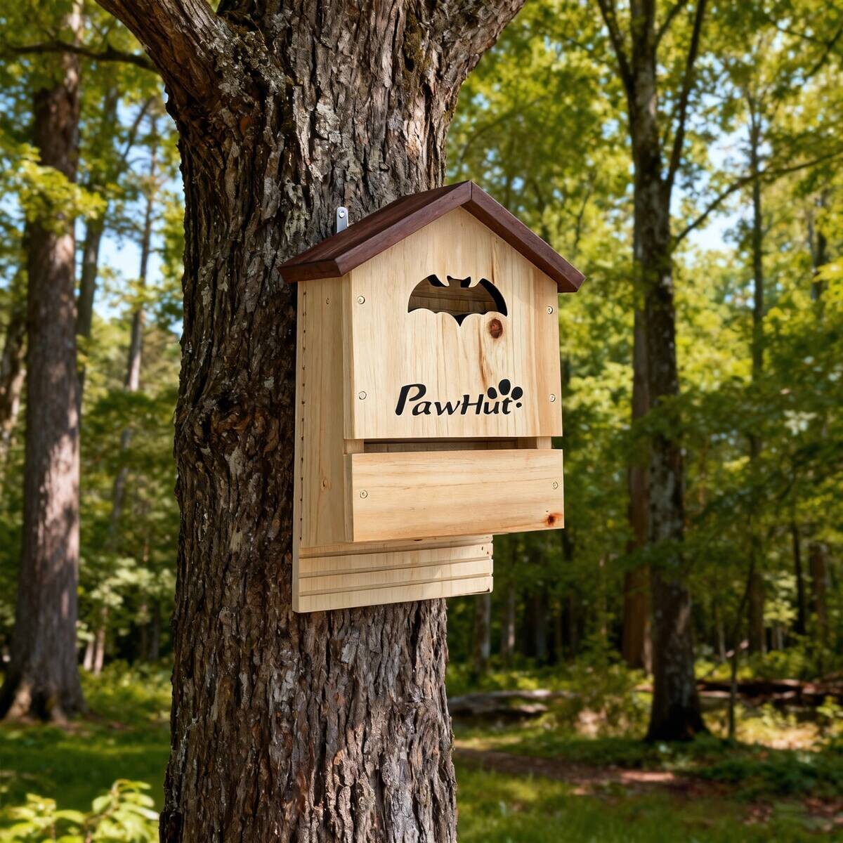 PawHut Fledermauskasten B/H/T/L: ca. 11,5x34x11,5x21,5 cm
