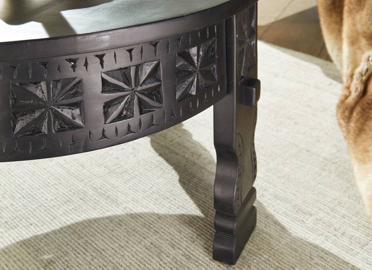 Wohnling Couchtisch schwarz B/H/T: ca. 60x36x60 cm