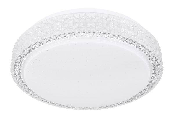 GLOBO Deckenleuchte Ovi weiß Opal klar Metall Acryl H/D: ca. 8x26 cm