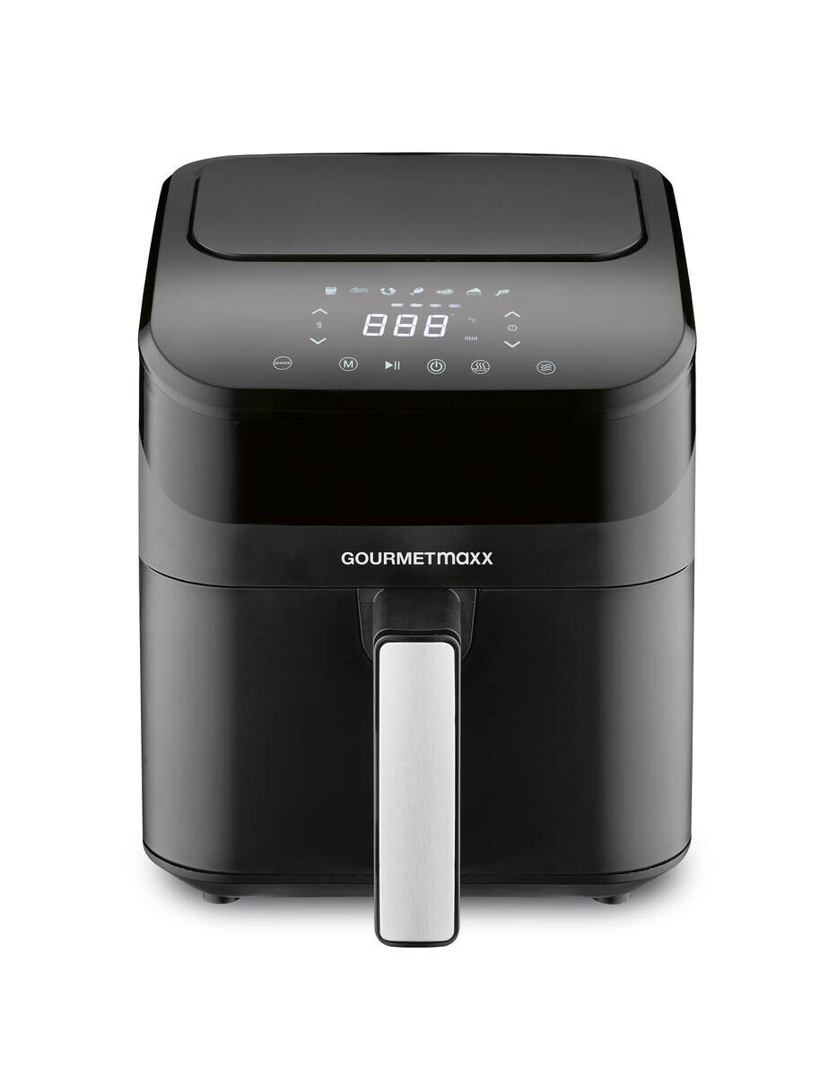 GOURMETmaxx Heißluftfritteuse schwarz Metall B/H/L: ca. 24x28,6x34,9 cm ca. 4 l