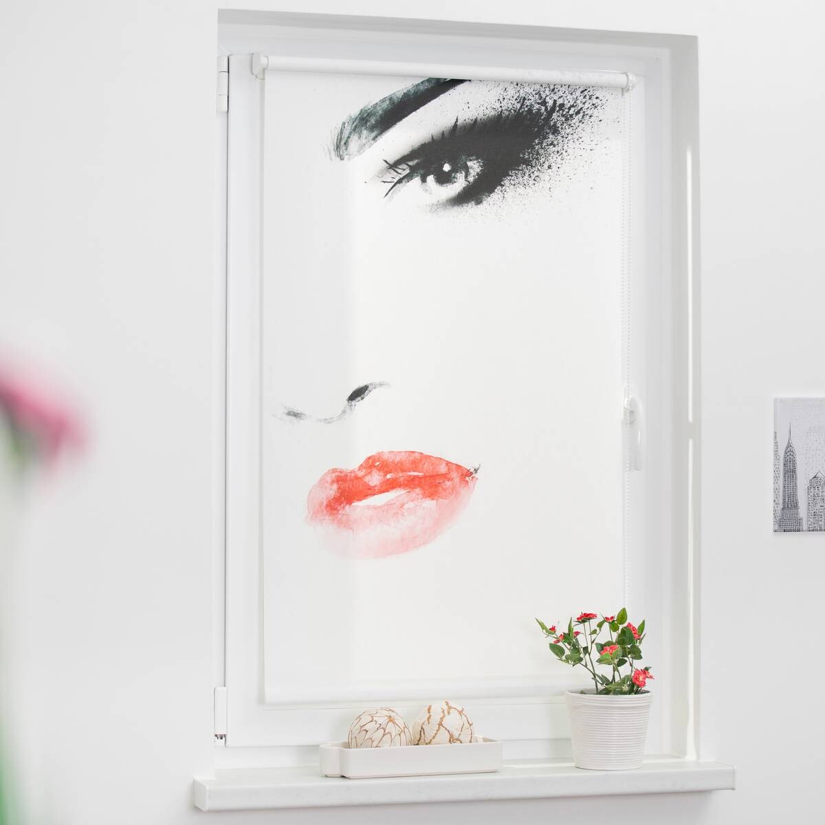 LICHTBLICK Rollo Face weiß B/L: ca. 120x150 cm