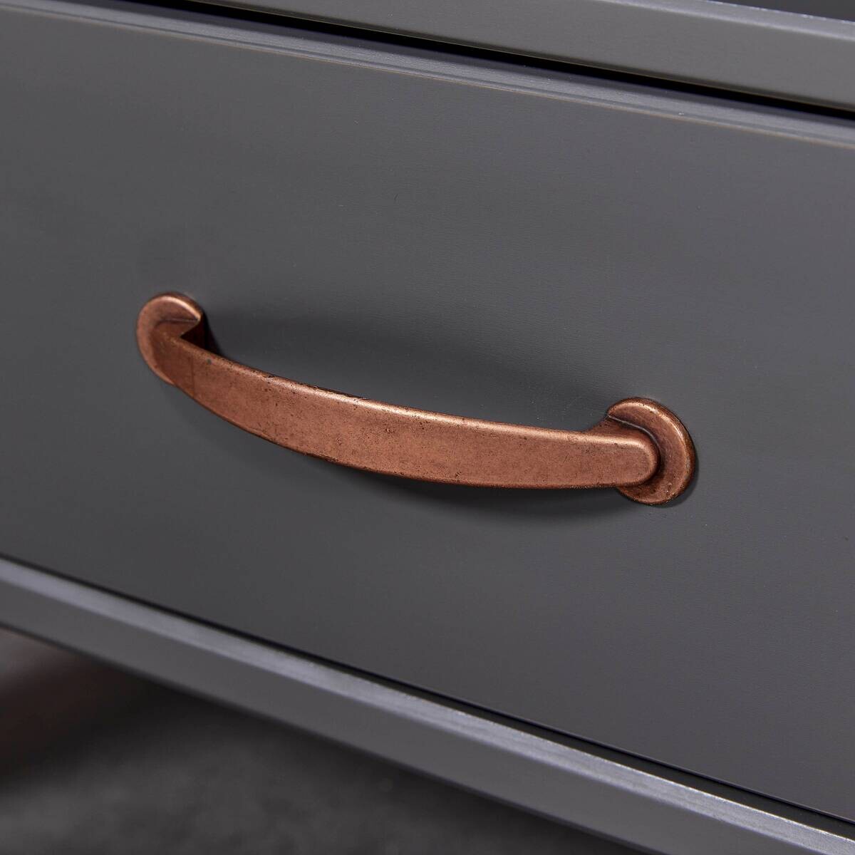 Inter Link Couchtisch LUZERNA grau Holz B/H/L: ca. 45x60x115 cm