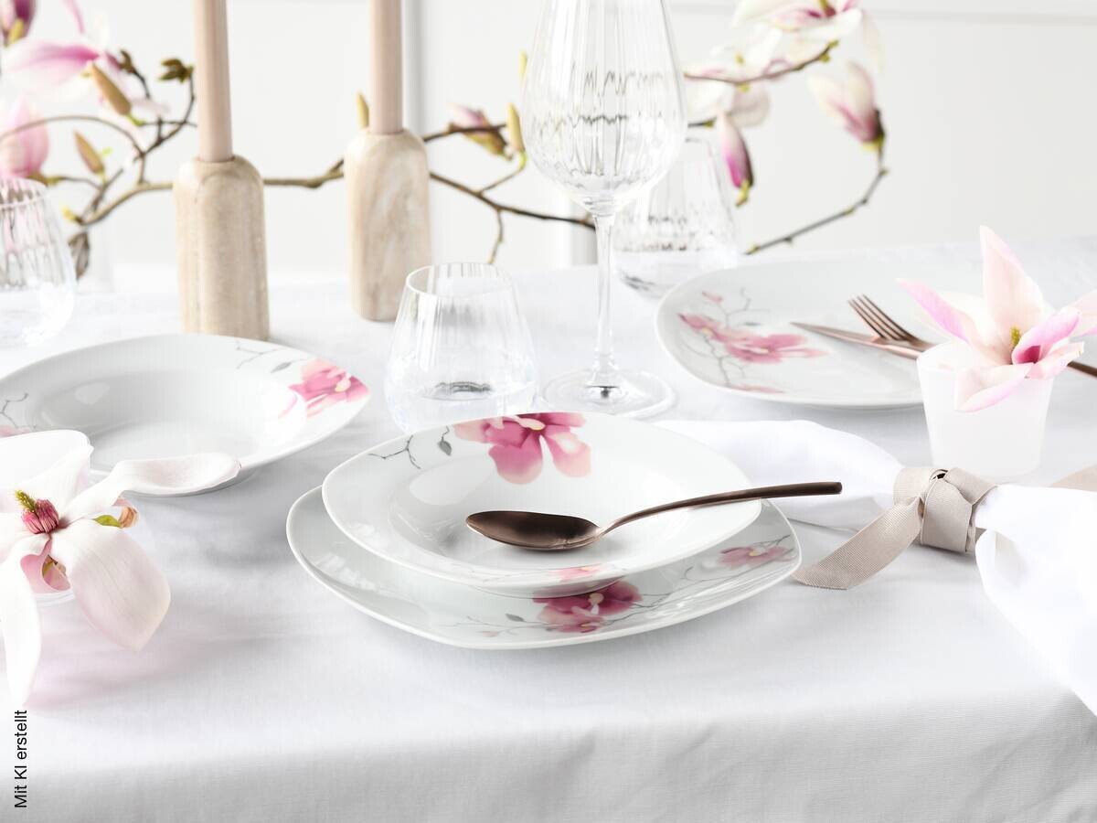 CreaTable Tafelservice Amelie multicolor Porzellan 12 tlg.