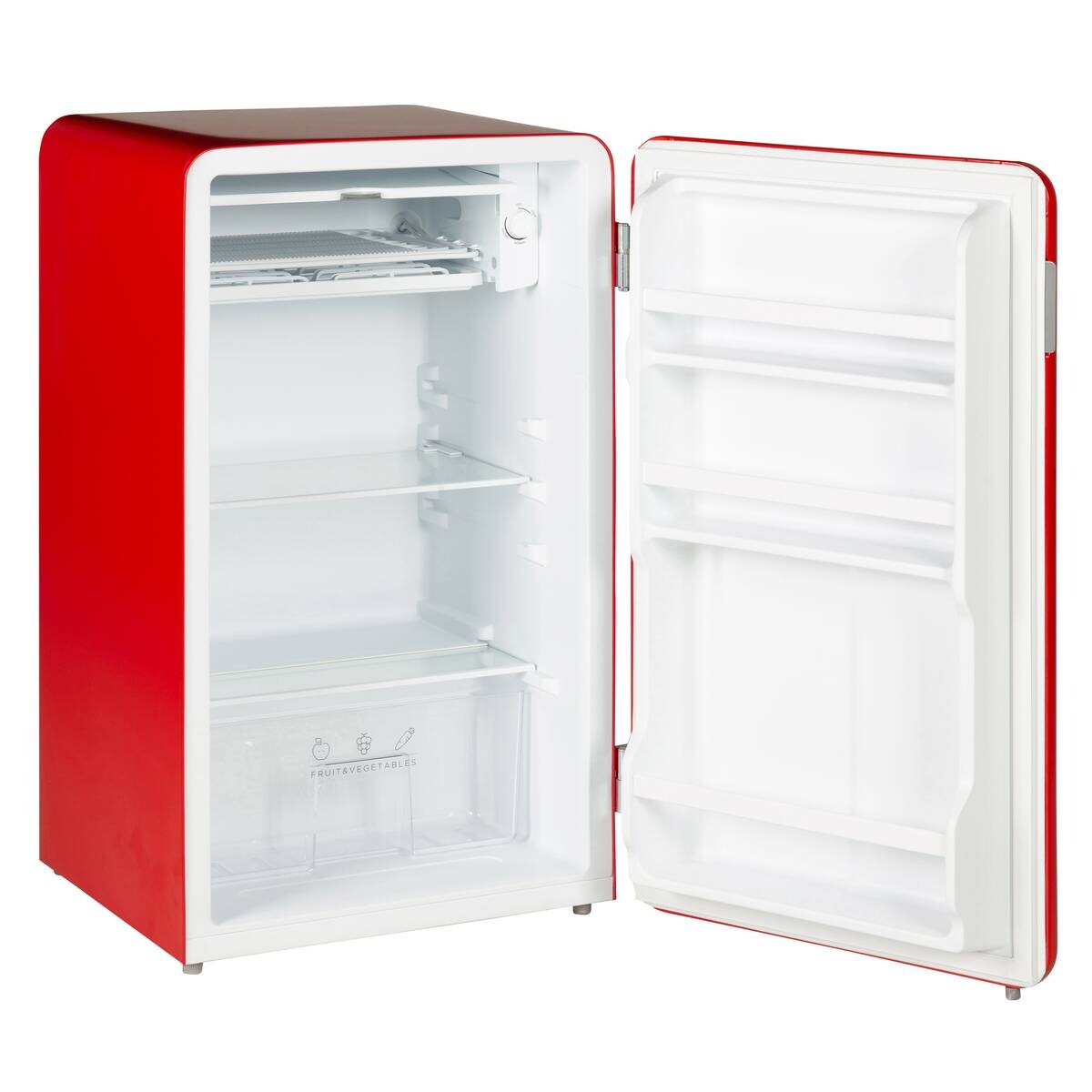 POCOline Retro Kühlschrank KS84-93ESG rot B/H/T: ca. 49x84x46 cm