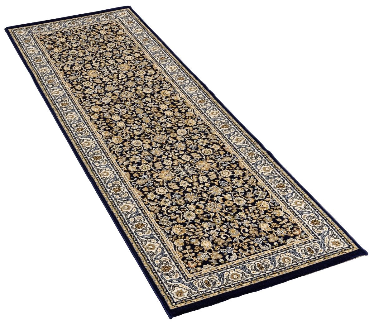 Webteppich Kashmar blau B/L: ca. 80x250 cm