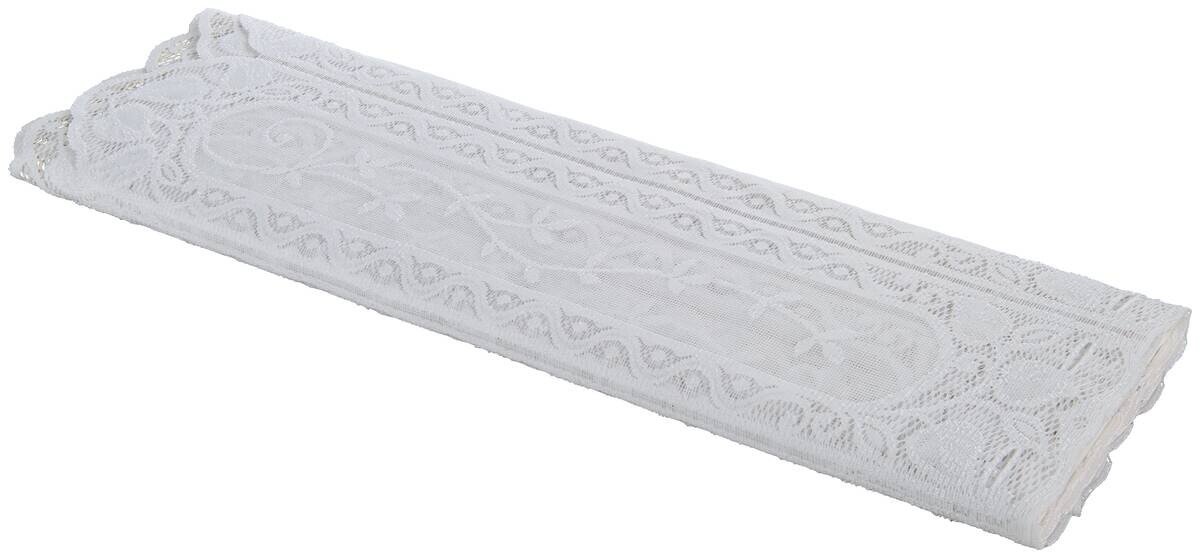 Scheibengardinen-Meterware Böbing weiß 100% Polyester H: ca. 60 cm