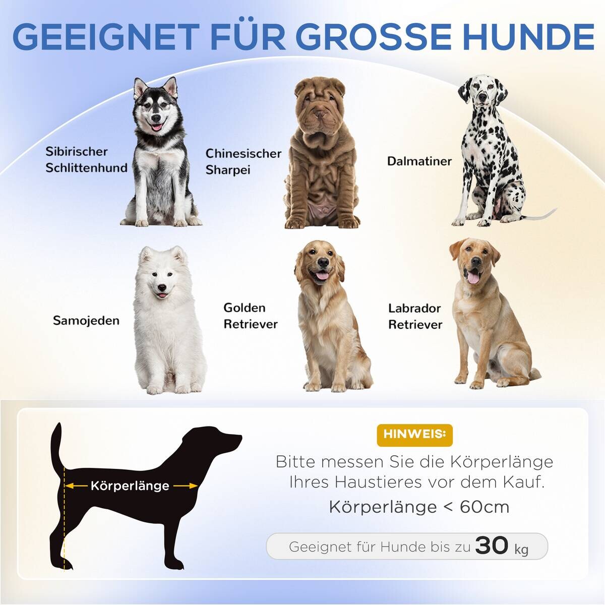 PawHut Hundebett grau Polyester B/H/L: ca. 67x25x98 cm