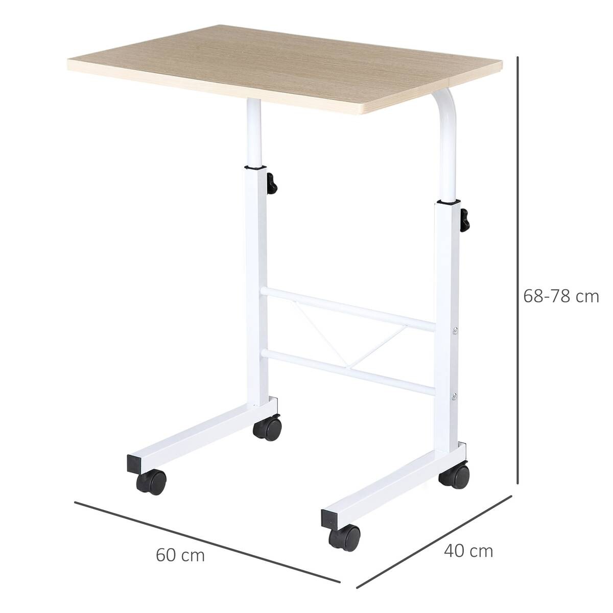 Beistelltisch 836-057 weiß ahorn B/H/T: ca. 60x78x40 cm