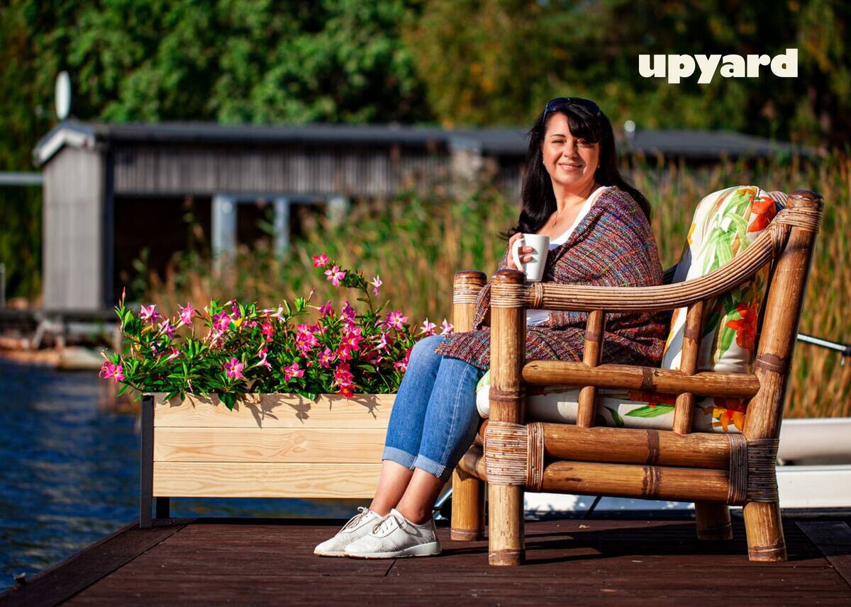 UPYARD Hochbeet MODERN natur Holz B/H/L: ca. 36x32x78 cm