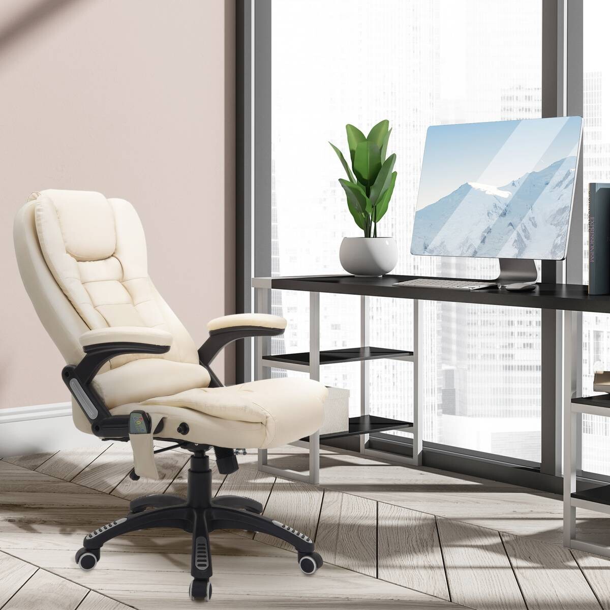 Chefsessel A2-0057 beige PVC Kunstleder