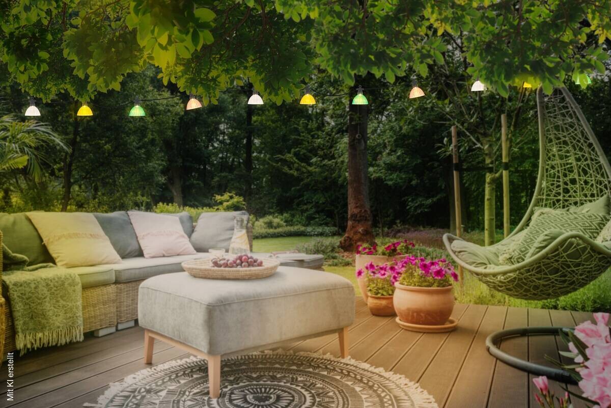 LED-Solar-Lichterkette 3,6 m schwarz Kunststoff H/L/D: ca. 10x360x8,5 cm