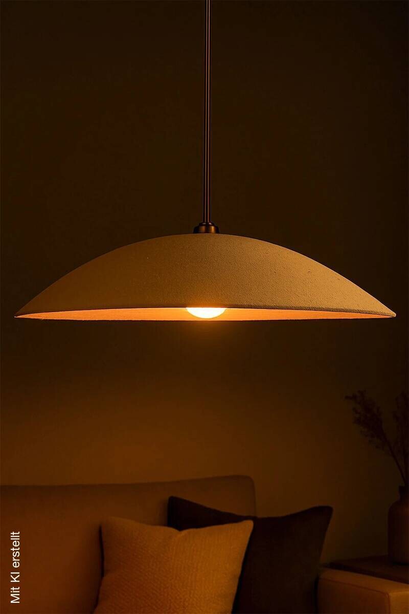 Opviq Pendelleuchte creme gold Metall B/T/L: ca. 48x48x48 cm E27 1 Brennstellen