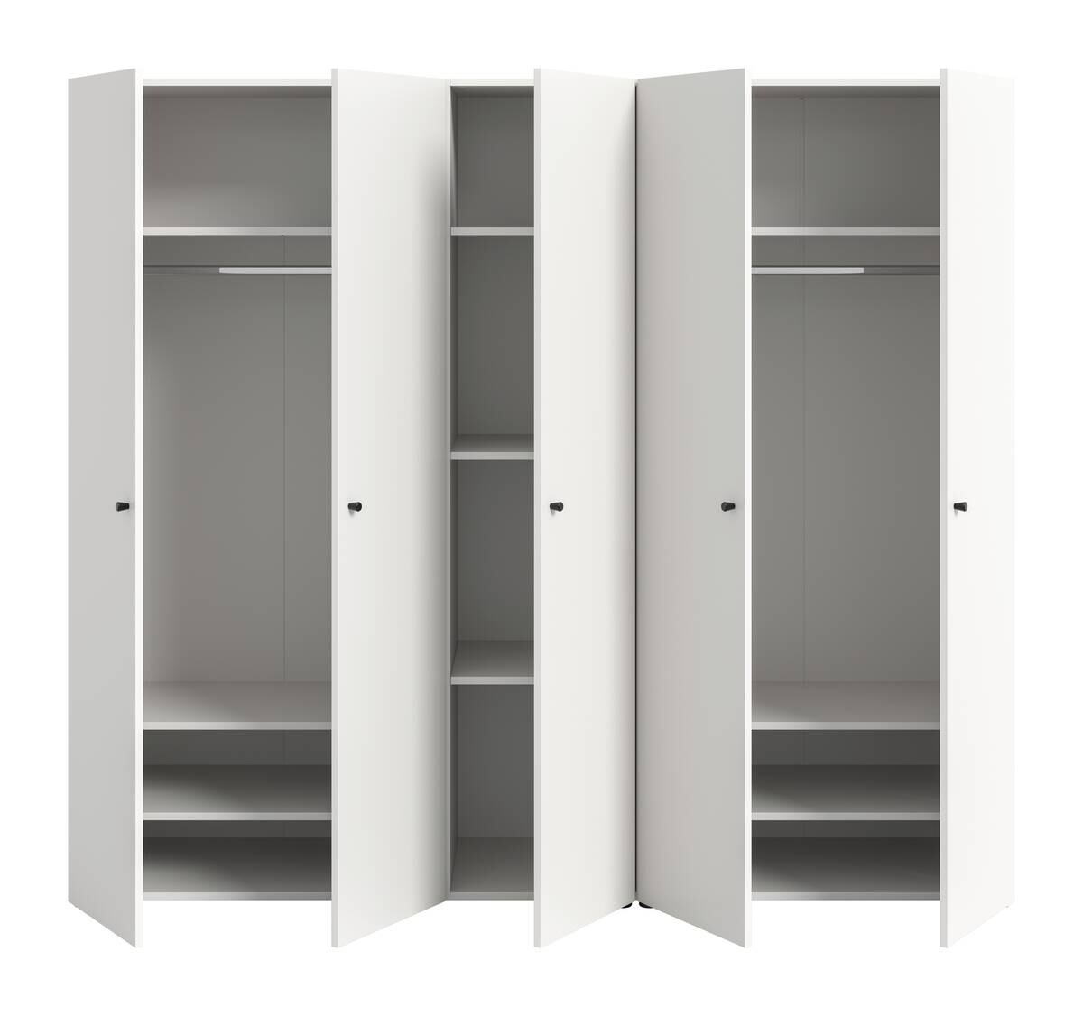 Kleiderschrank DARWIN weiß B/H/T: ca. 200x176x51 cm