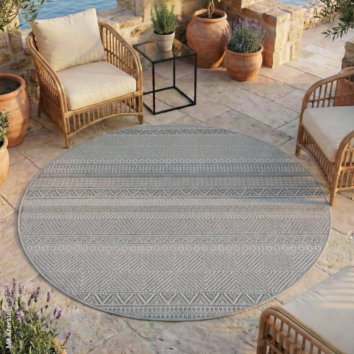 Ayyildiz Flachwebteppich DESERT grau D: ca. 160 cm