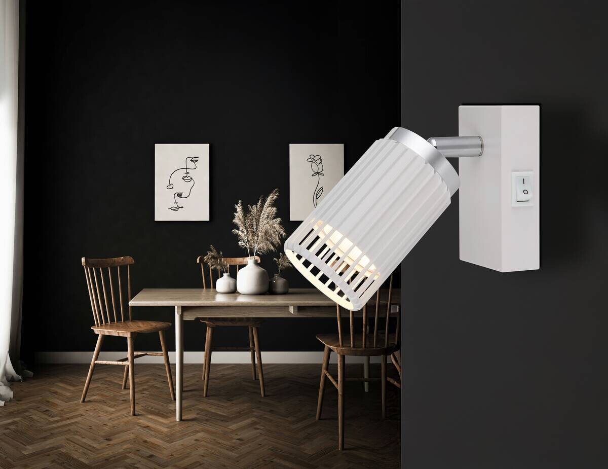 GLOBO Strahler weiß Metall Aluminium B/H: ca. 7x12 cm GU10 1 Brennstellen