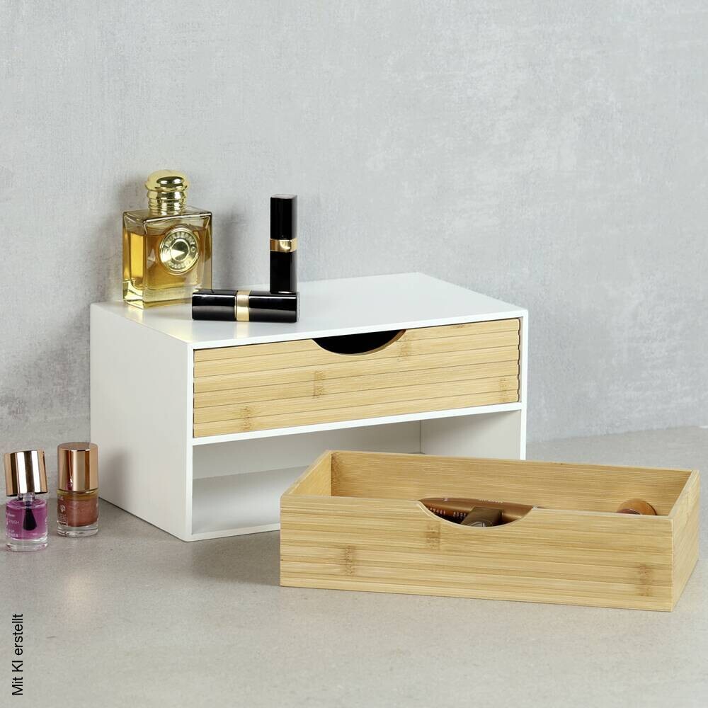 Kesper Organizer weiß Holz B/H/L: ca. 16x14x27 cm