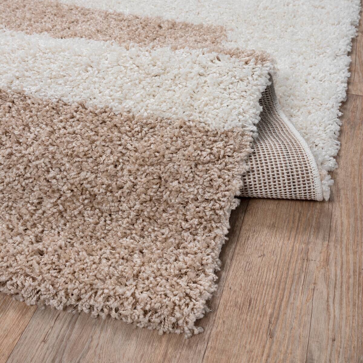 Sanat Hochflorteppich MILANO beige B/L: ca. 80x200 cm