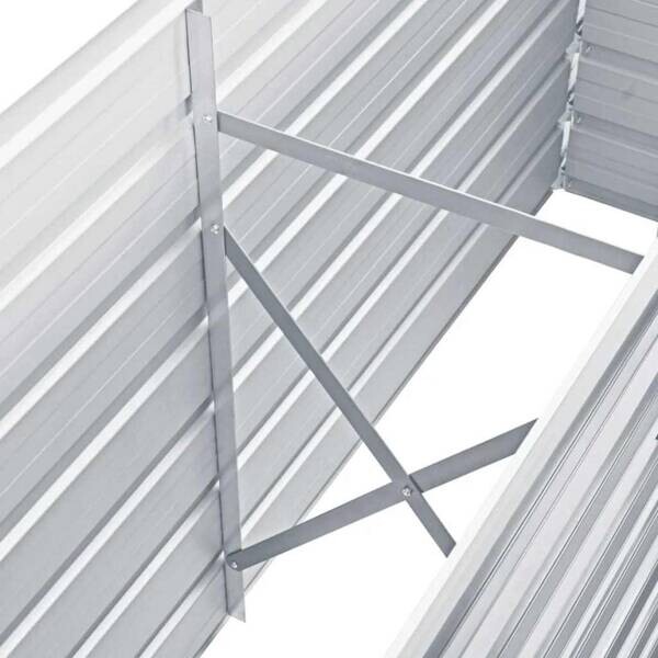 Hochbeet grau Stahl B/H/L: ca. 40x77x160 cm