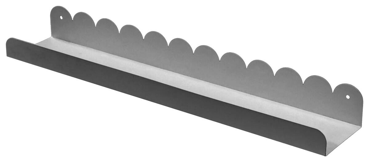 Wandregal Sensation grau Metall B/H/T: ca. 48x5x9,1 cm