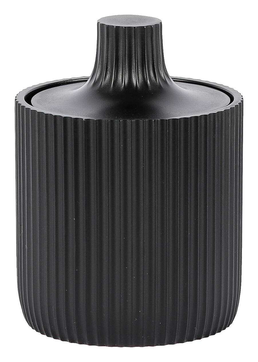 Aufbewahrungsdose Samos schwarz Polyresin