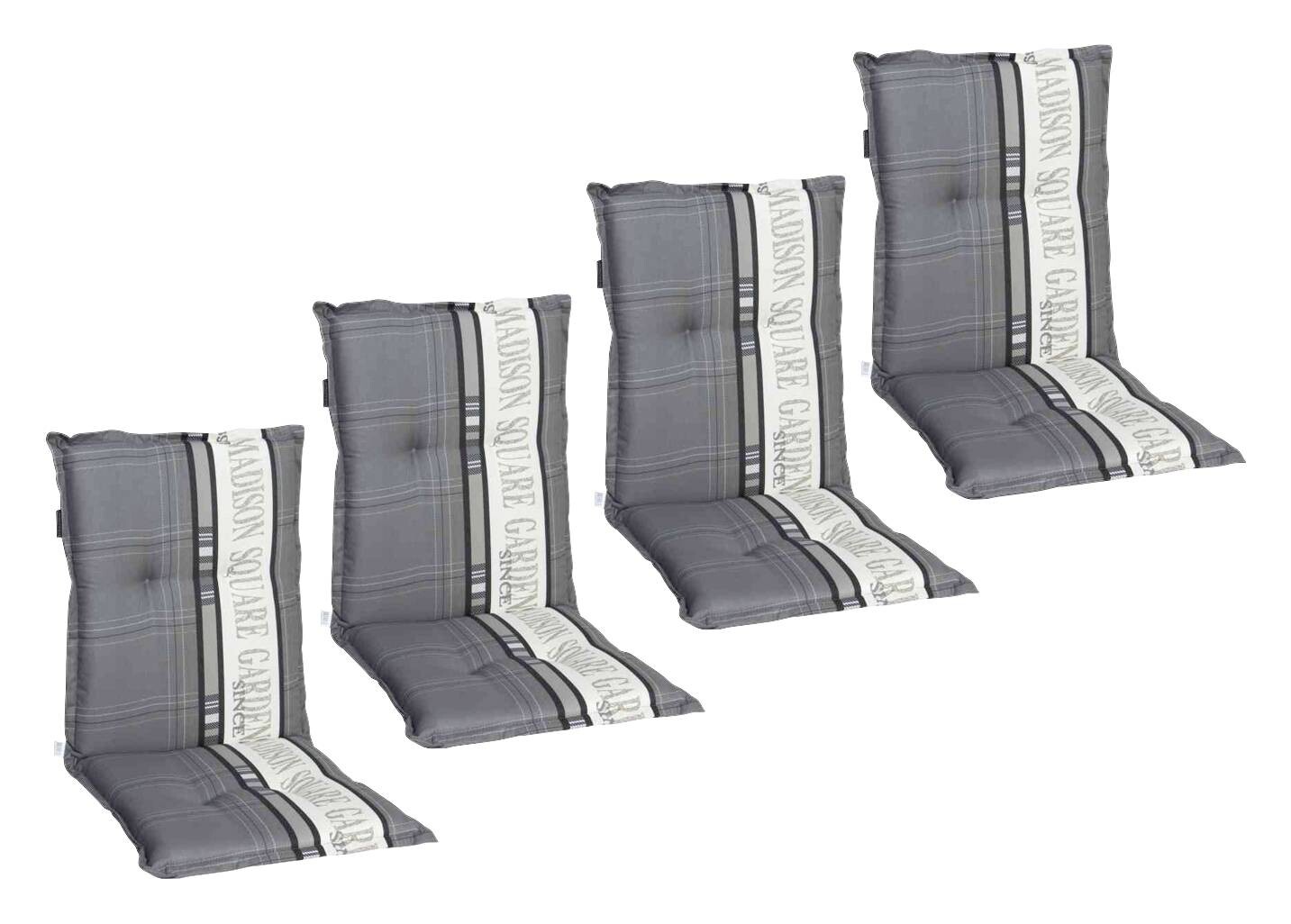 Madison Auflage Garden grau Polyester B/H/L: ca. 105x8x50 cm