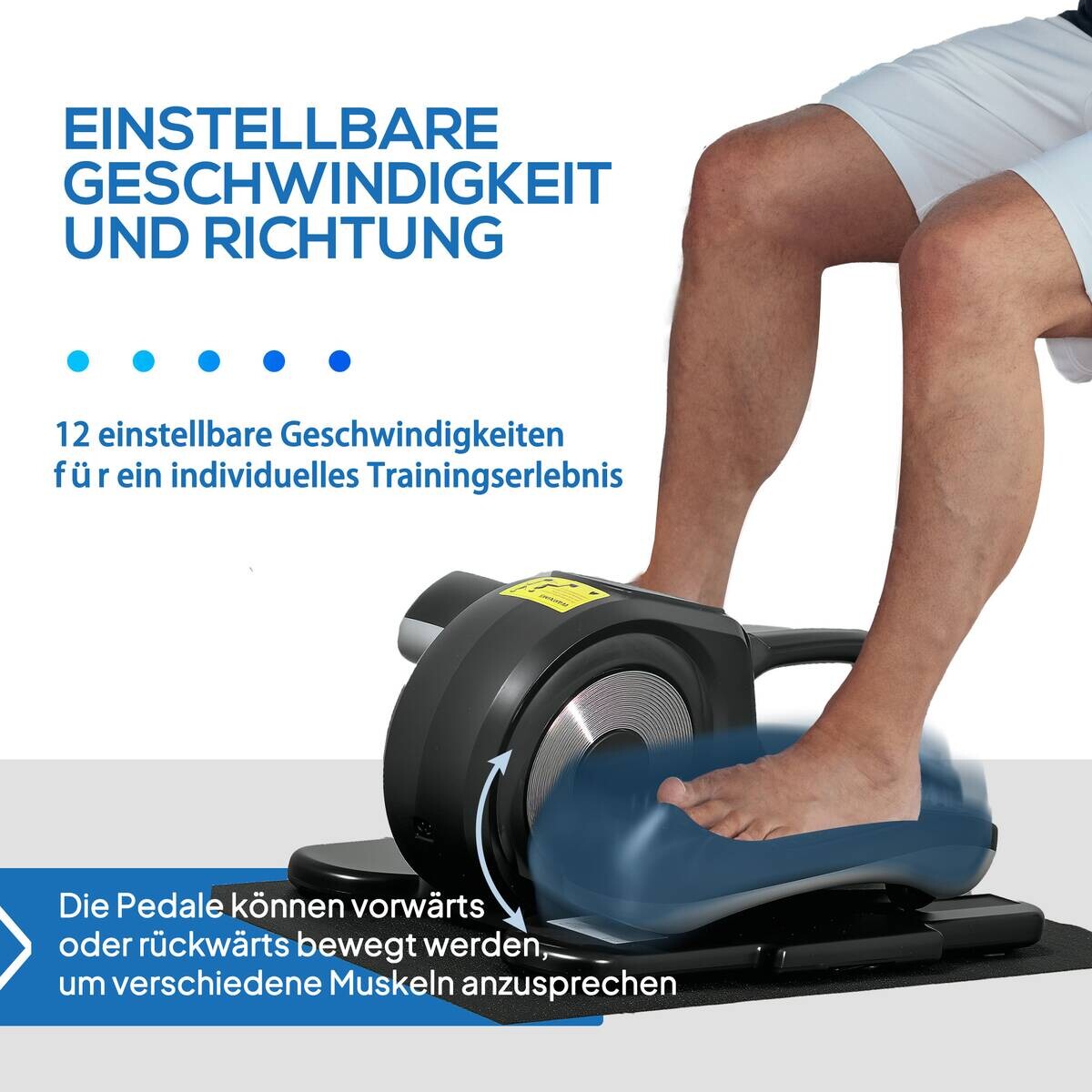 SPORTNOW Mini-Ellipsentrainer schwarz Stahl B/H/L: ca. 38x25x45 cm