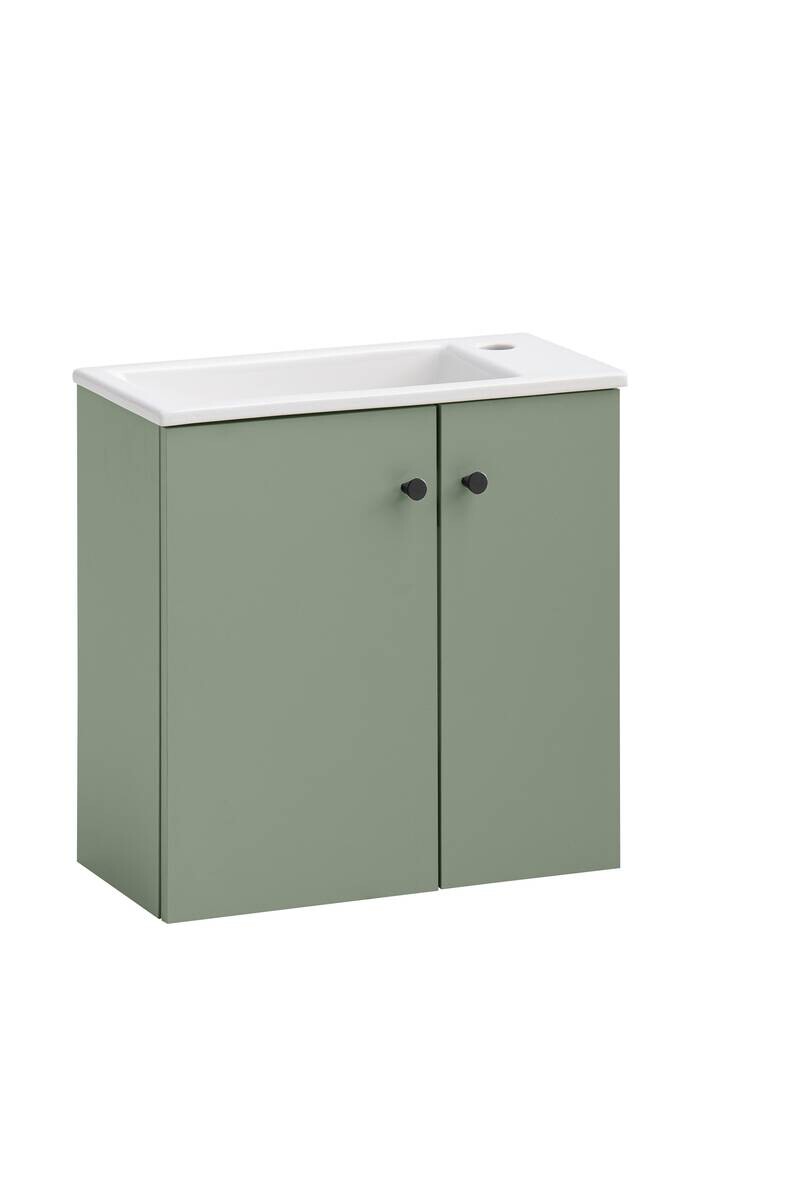 Waschbeckenunterschrank Ebba Pistazie B/H/T: ca. 50x51,4x25 cm