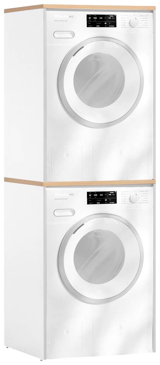 Unterschrank Solea weiß matt Eiche hell Nachbildung B/H/T: ca. 67,1x190,7x60 cm