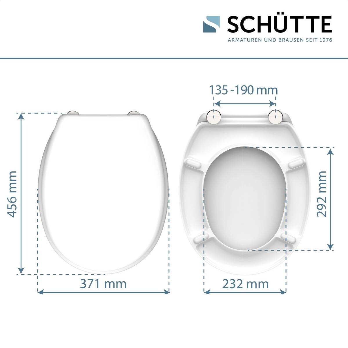Schütte WC-Sitz WHITE Duroplast