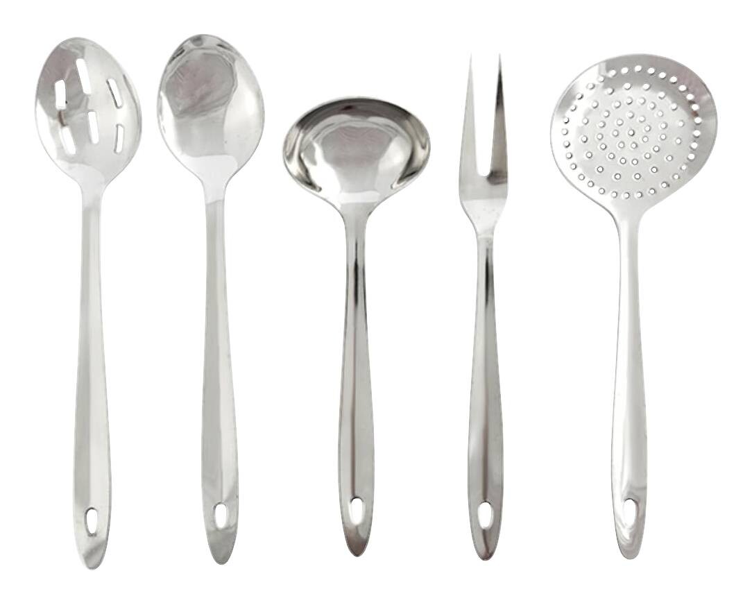 Küchenhelferset silber Edelstahl