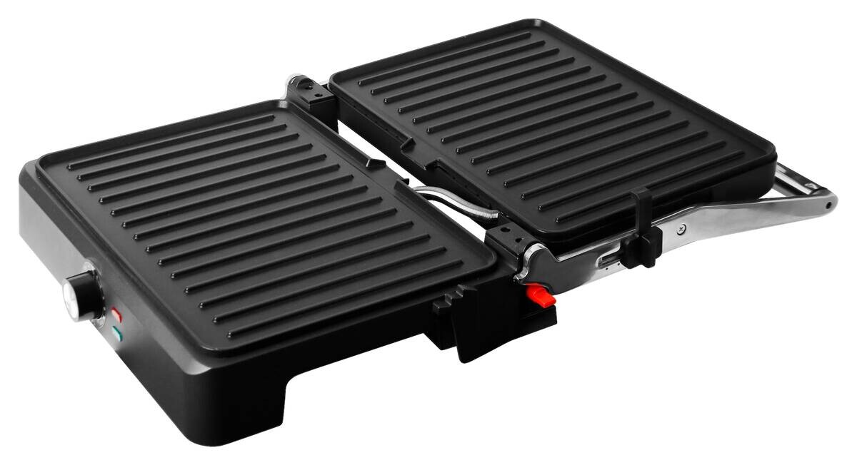 Emerio Kontaktgrill CG-130859.1 schwarz Metall B/H/T: ca. 39x14x34 cm