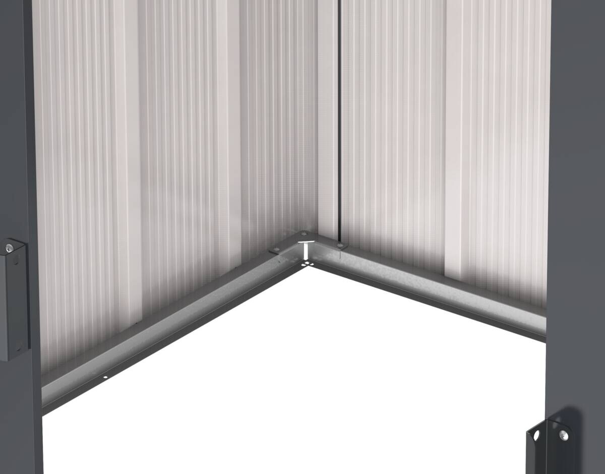 VCM Gerätehaus anthrazit B/H/L: ca. 202x181x174 cm