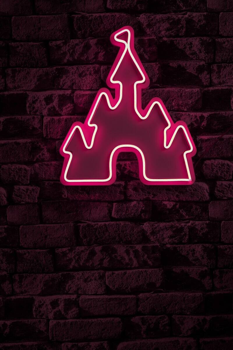 Opviq LED-Wandleuchte rosa PVC B/H/T/L: ca. 35x40x2x35 cm