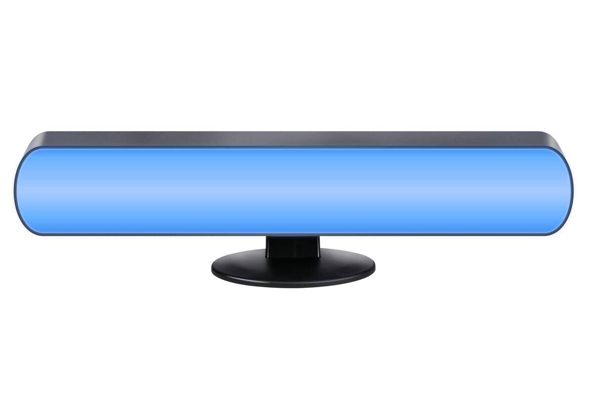 LED-Lichtleiste schwarz B/H/L: ca. 3x6x27 cm