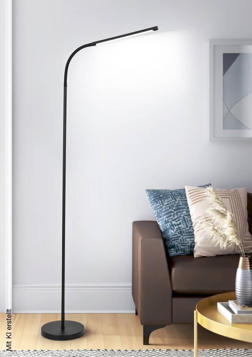 Nolo Stehlampe Greta schwarz B/H/L: ca. 22x22x155 cm null 1 Brennstellen