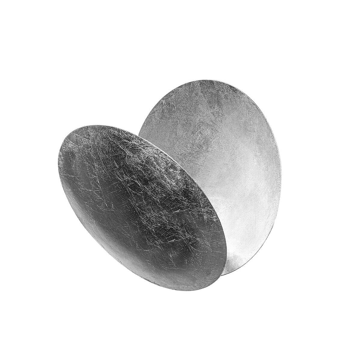 Opviq LED-Wandleuchte silber Metall B/H/T: ca. 25x25x16 cm