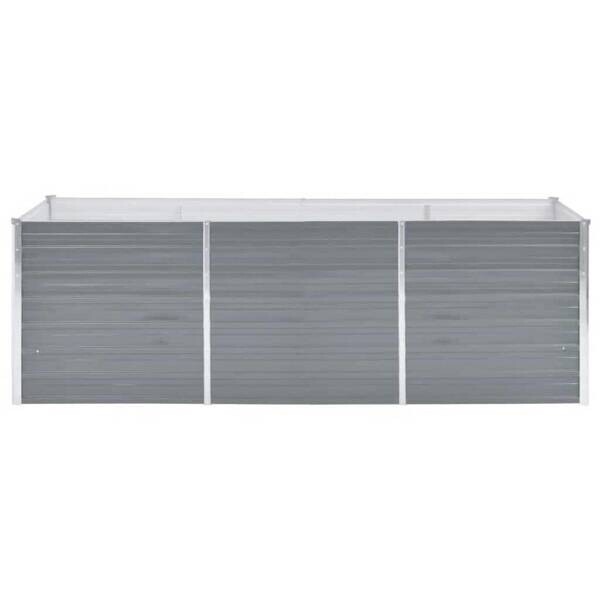 Hochbeet grau Stahl B/H/L: ca. 80x77x240 cm