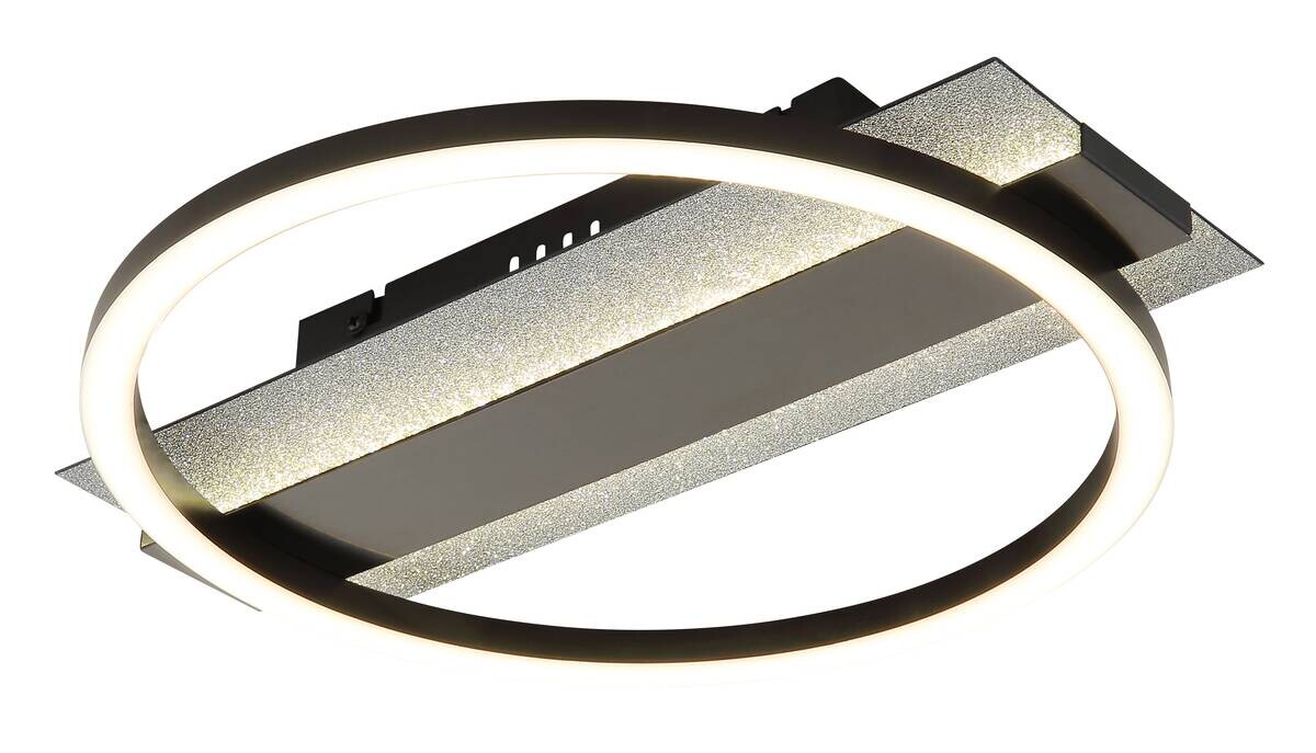 GLOBO Deckenventilator schwarz Edelstahl Metall Kunststoff B/H/L: ca. 8x38x32 cm