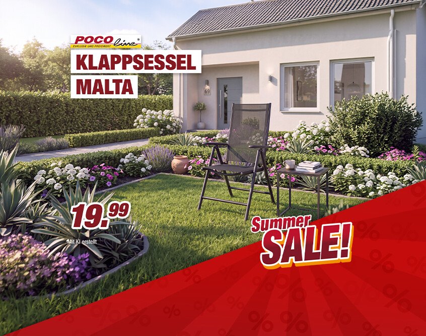 Unsere Werbe Highlights - POCOline Klappsessel Malta