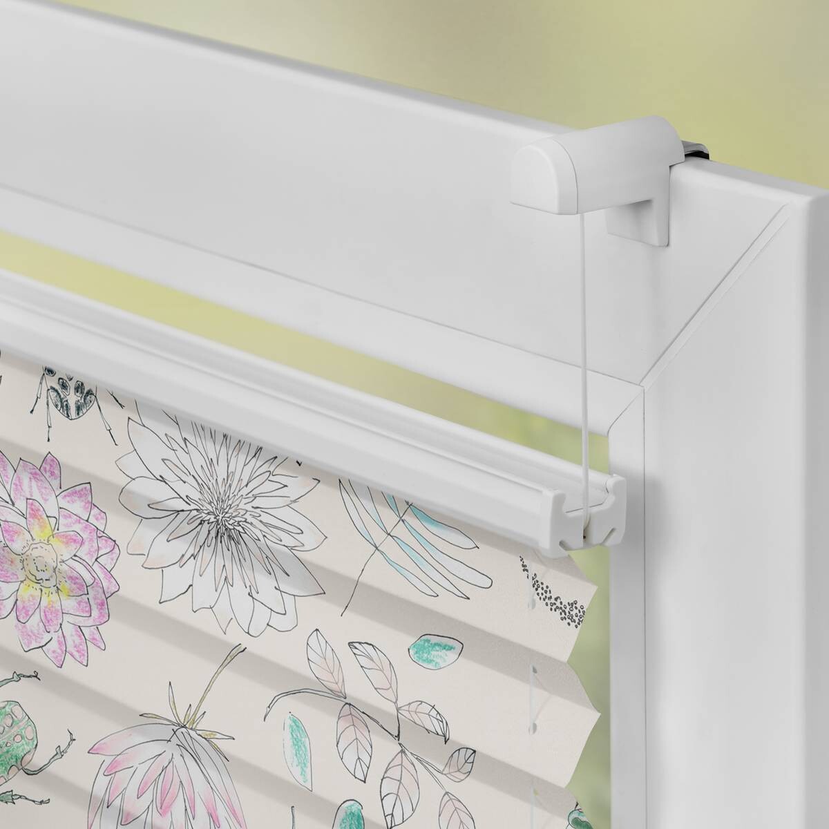 LICHTBLICK Spannplissee Bohemian Garden bunt B/L: ca. 90x130 cm