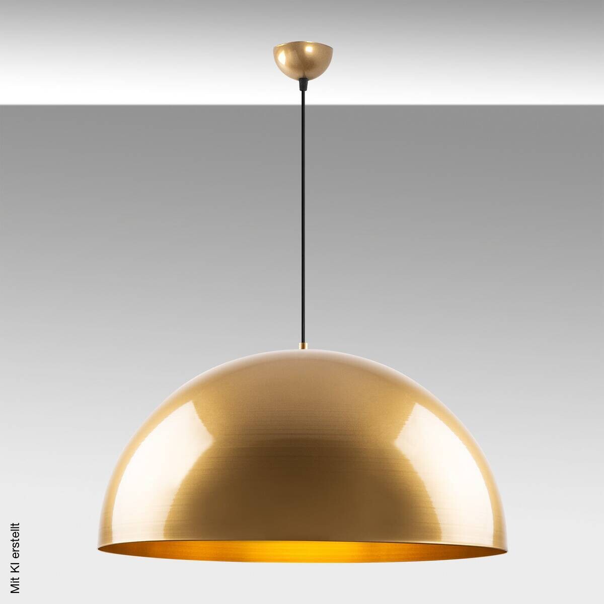 Opviq Pendelleuchte Kure gold B/H/T/L/D: ca. 60x126x60x60x60 cm E27 1 Brennstellen