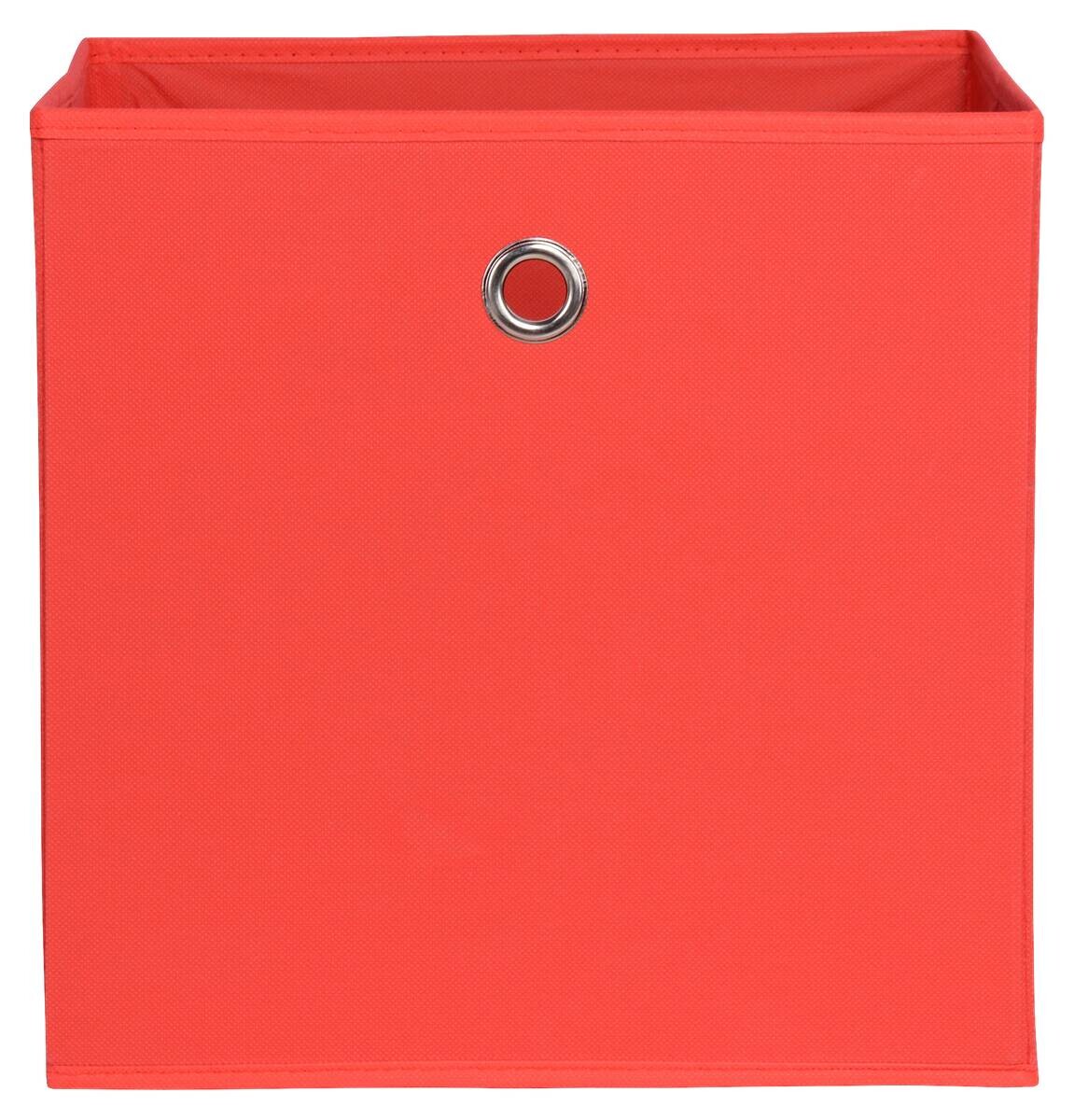 Stoffbox rot B/H/T: ca. 32x32x32 cm