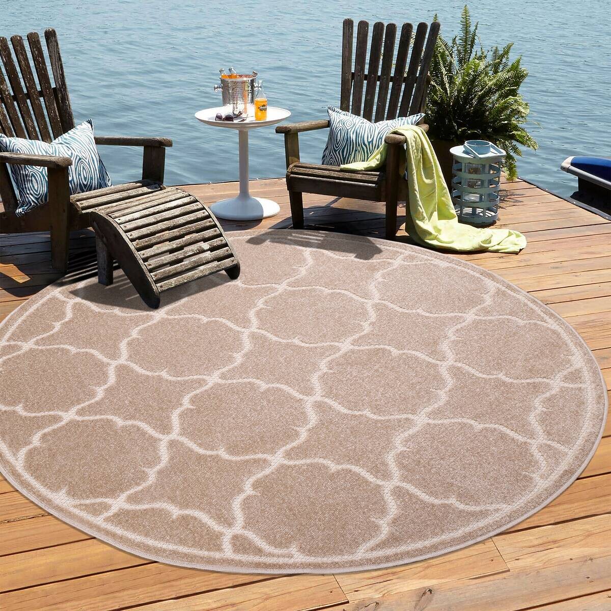Sanat Outdoorteppich BERLIN beige D: ca. 120 cm