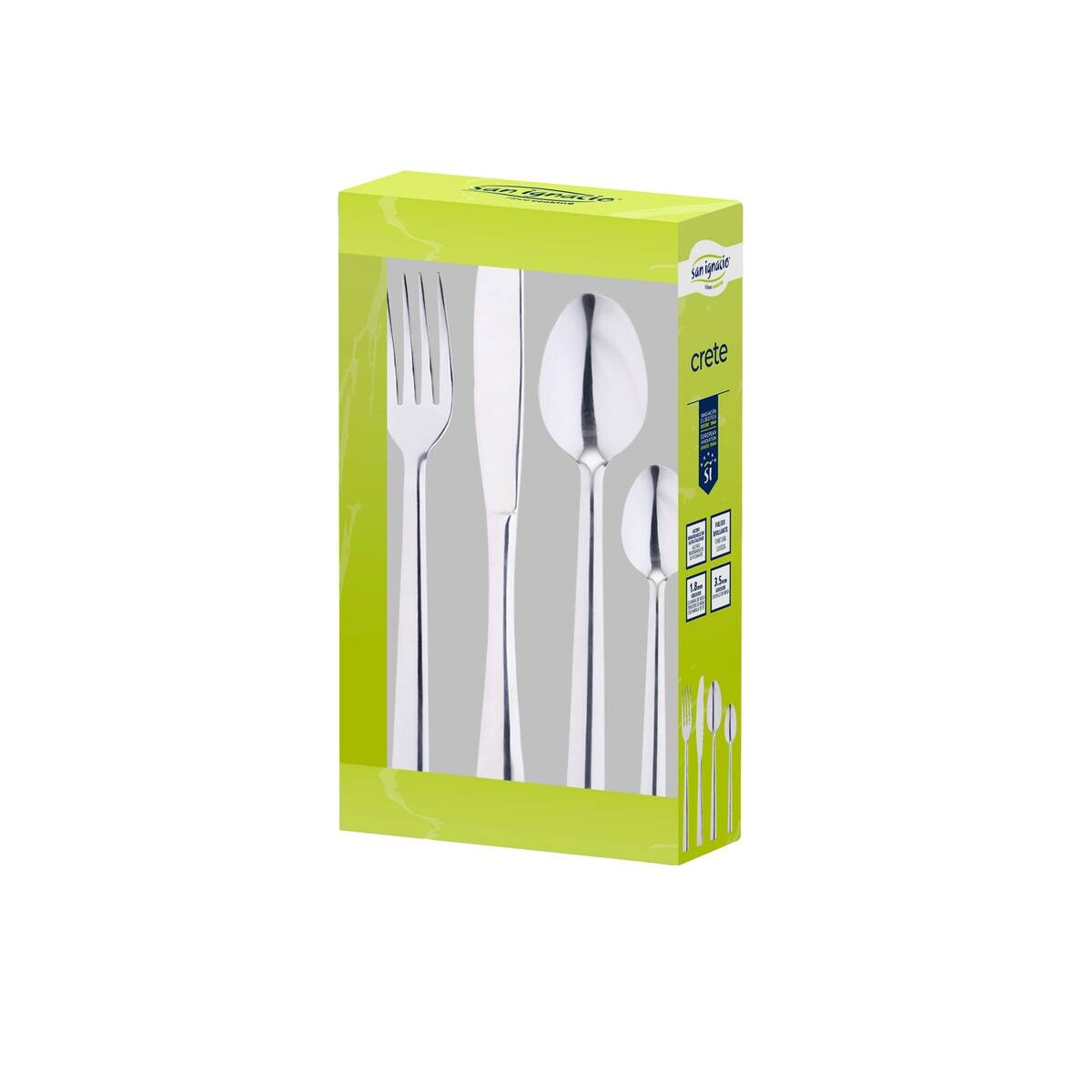 SAN IGNACIO Besteckset CRETE silber Edelstahl 24 tlg.